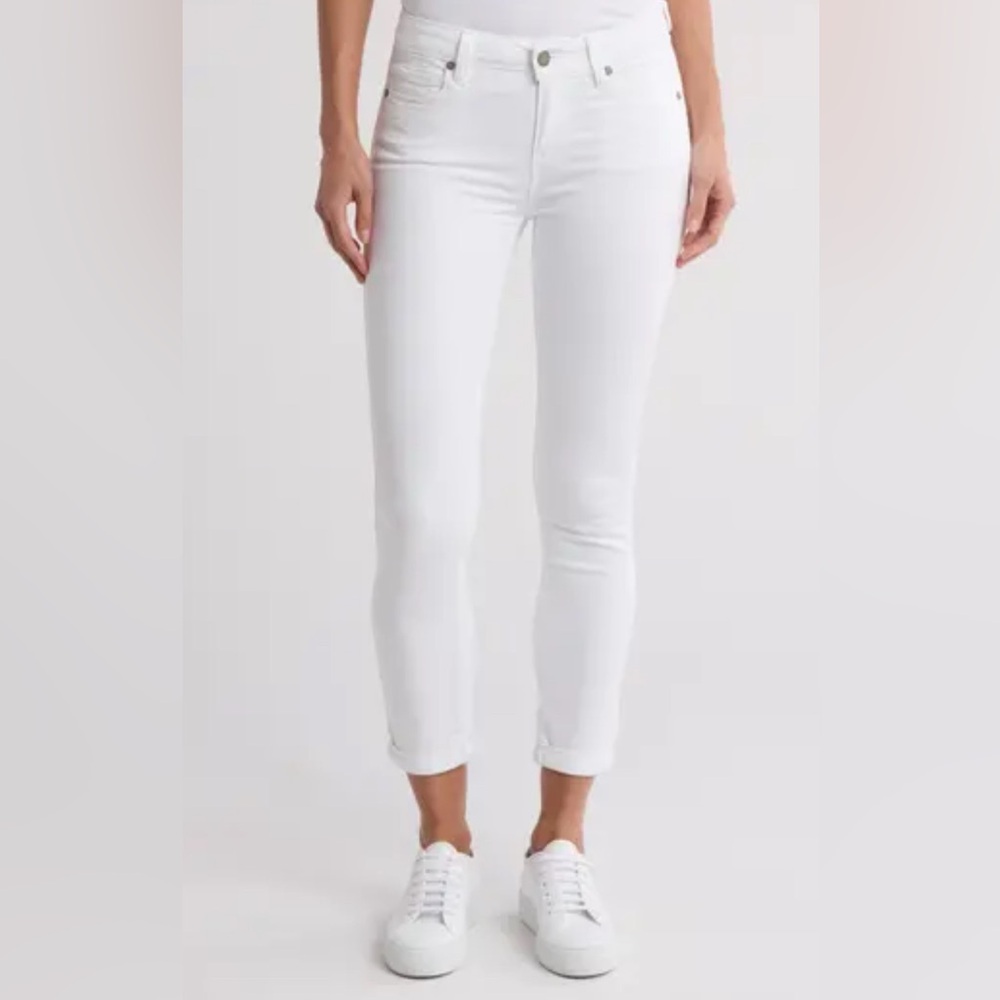 NWOT PAIGE Kylie Crop Jeans in White Size 29